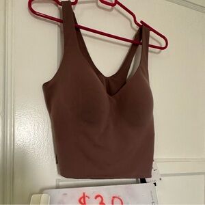 NWT Nike sports bra top in mauve, non-removable pads
